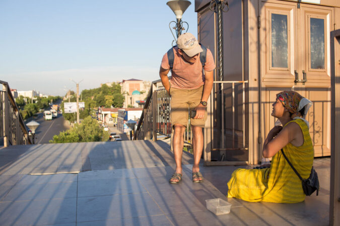 Homeless Woman In Central Asia 2